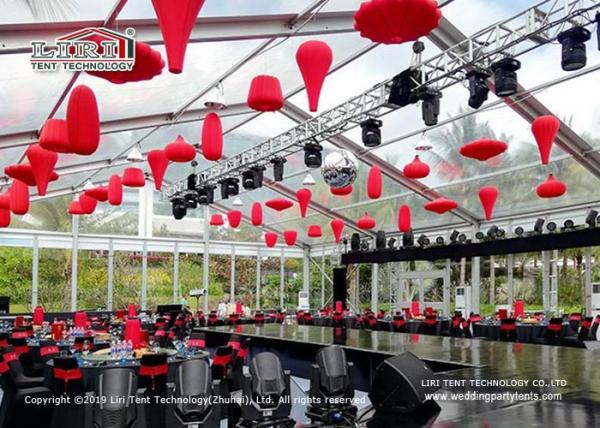 500sqm Aluminum Frame Transparent Marquee Tent For 400 People Wedding Party