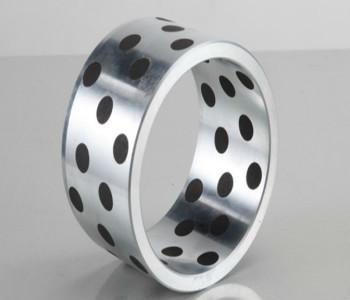Steel Base Inlaid Oilless Bearing , JDB-3 Oilless Self Lubricating Bearing