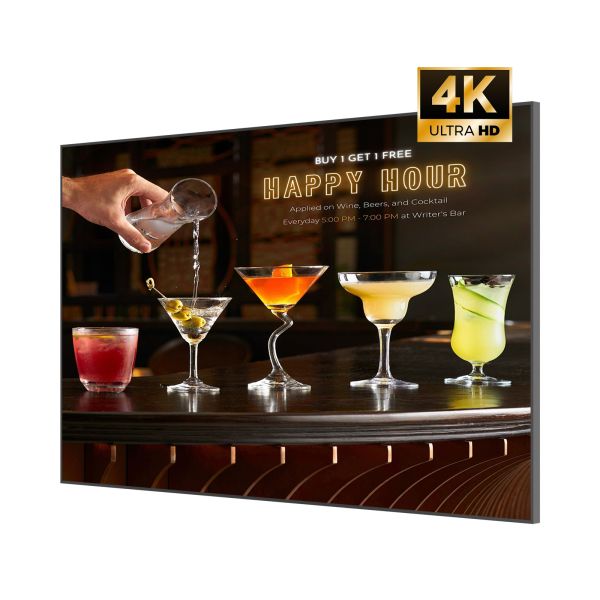 75 Inch 4K Ultra HD LCD Display Android Digital Signage For Shopping Mall Restaurant