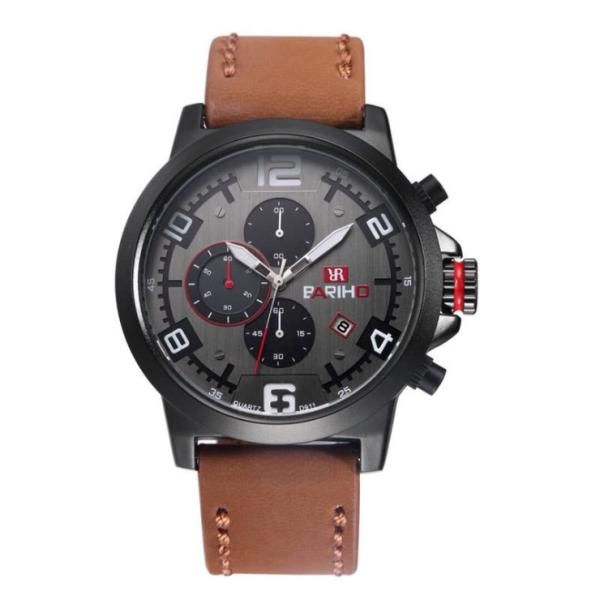 BARIHO Men's Quartz Watch Chronograph Sport Style Miyota Movement 50M Waterproof 90203
