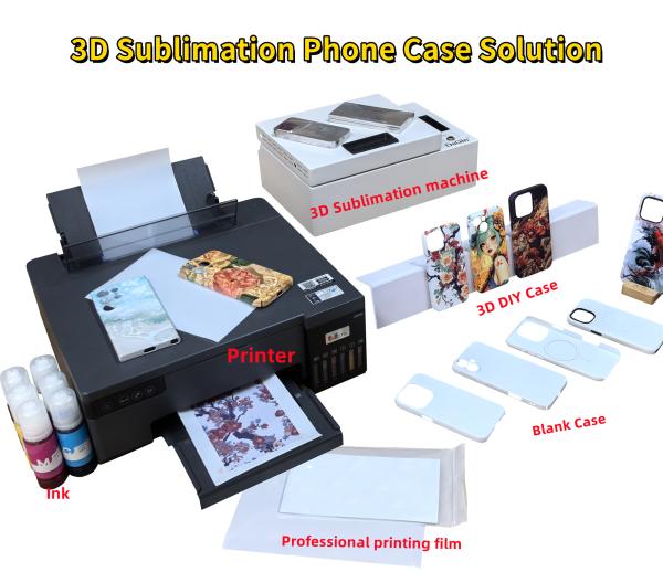 Machine d'impression à transfert de vide 3D pour boîtier de téléphone Machine d'impression pour boîtier de téléphone à transfert de chaleur PC PBT