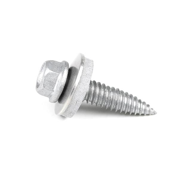 Écrous de toiture de remorque en acier inoxydable à tête plate 304 Bi métal 6x25 avec laveuse EPDM