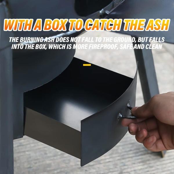 Camping Firewood Stove, Cast Iron Outdoor Wood Burning Stove Portable Detachable Camp Stoves, Accessories Outdoor