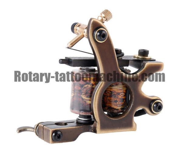 Handcrafted Copper Coil Tattoo Machine 10 Wraps Pure Brass Coils For shading 8 Wraps For Lining