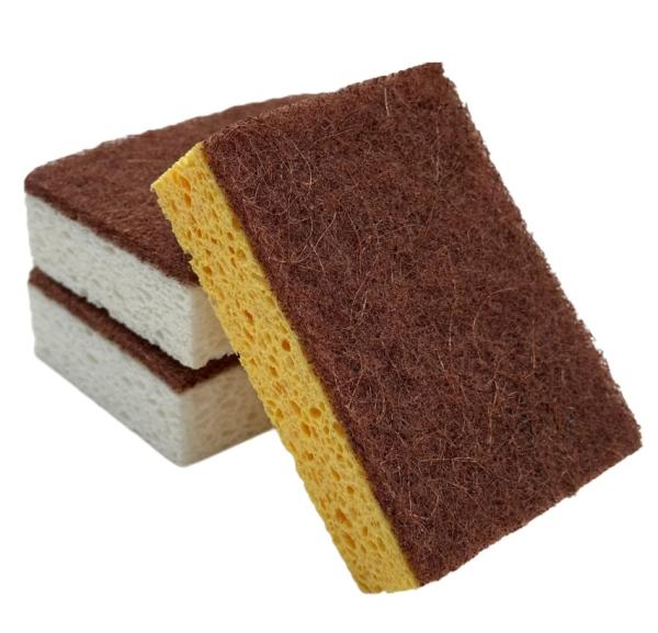 Natural Wood Pulp Dish Sponge for Non-Stick Pans