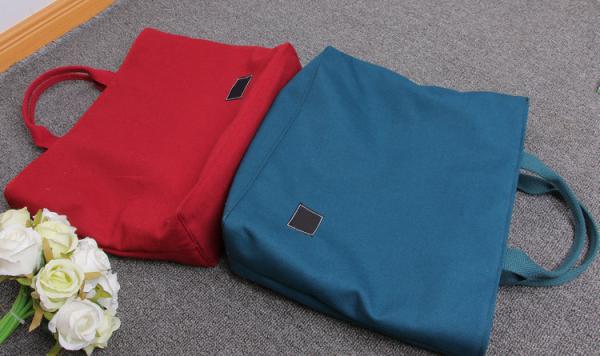 Colored Embroidered Canvas Tote Bags Simple And Casual For Students