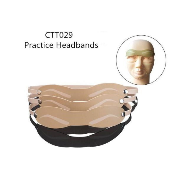 Practice Headbands Semi-Permanent Makeup Practice Skin Natural Rubber Eyebrow