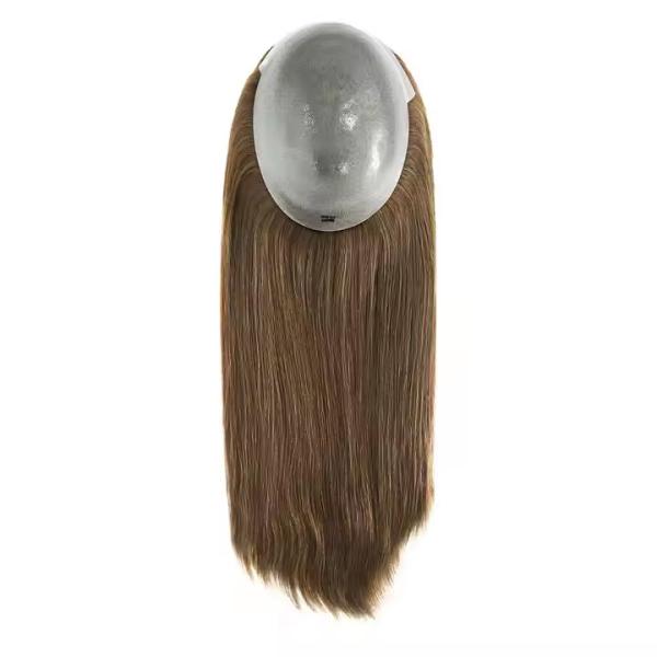 Cuticle Remy Hair Topper Full Injected Poly skin Best Quality Hair Top Piece Hairpieces for Women Wig Lady Toupee Topper