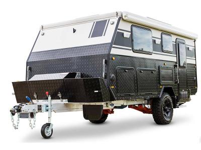 Petites remorques de voyage légères récréatives remorque de camping-car pour 4 personnes multifonctionnelle