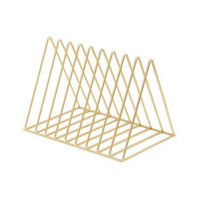 Amazon Hot Sale Stainless Steel Triangle Book Shelf Document Holder