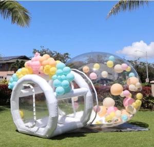 露天 充気泡テント 透明 水晶ドーム 充気泡テント バルーン付き 結婚式