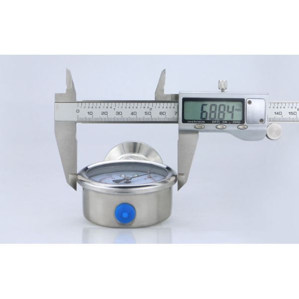 Precision 2.5% Diaphragm Pressure Meter with 62.5mm Nominal Diameter -1-600 Bar Range