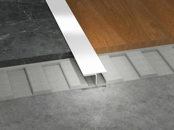 T Shaped Brass Tile Trim 1.8m High Corrosion Resistance Outdoor Stairs