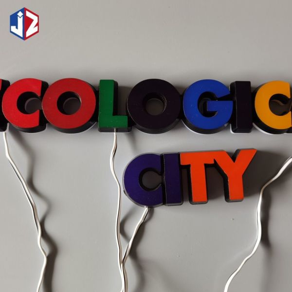 Windproof 3D LED Acrylic Signage Indoor Outdoor Advertising