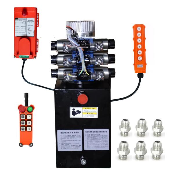 24 Volt Hydraulic Power Unit Wireless Remote Control DC Hydraulic Pump