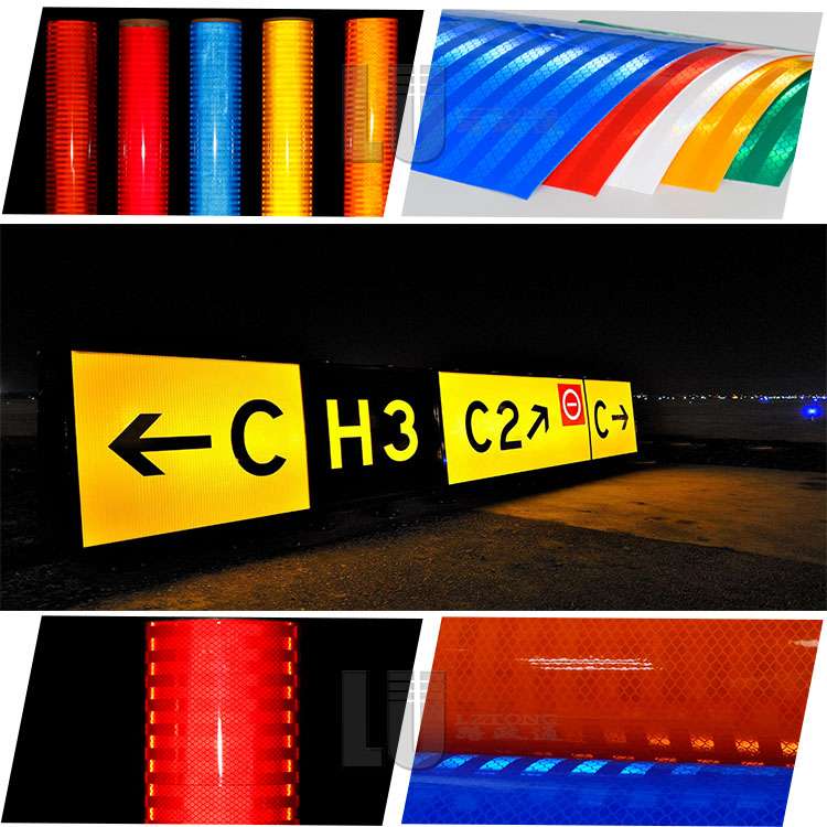 Red Prismatic EGP Reflective Sheeting Vinyl For Eco Solvent UV Printing