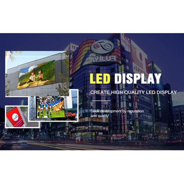 P10 SMD Module Size 320X320mm Full Color 6500 Nits Outdoor Fixed Advertising Screen