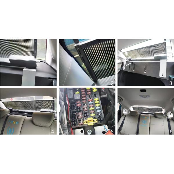 Облегченный дисплей СИД заднего окна автомобиля 57W P2.9 для рекламы платформы средств массовой информации