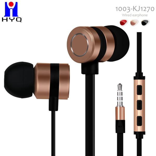 TPE Cable Metal Wired Earphones 120CM Dynamic Drivers 2x Clearer Call