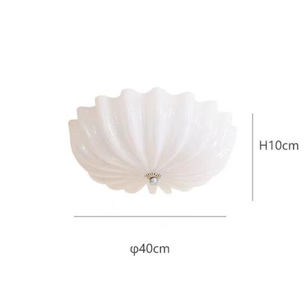 JYLIGHTING Lampe de plafond de chambre de style moyen ancien Entrée française Luxe Bauhaus Design de verre Corridor Chambre d'enfants