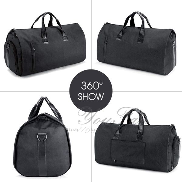 Waterproof Weekender Garment Duffel Bag Breathable With Shoe Compartment