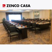 Muebles de la sala de reuniones del hotel conjunto negro mesa de conferencias y sillas mezclar y combinar