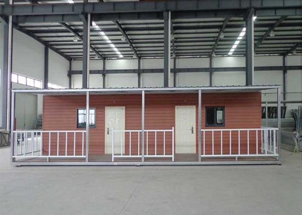 Casas claras de quadro de construção de aço, 1 casa pequena de armação de aço do metal da casa pré-fabricada do quarto