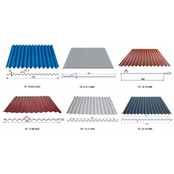 0.3-0.8mm Durable Metal Corrugated Roof Panel Roll Forming Machine