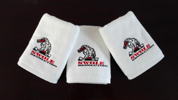 100% cotton high quality custome embroidery logo towel