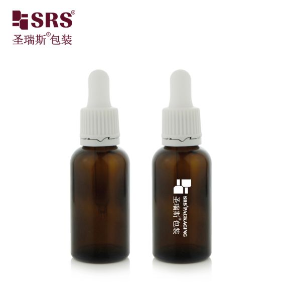 Durable Tamper Evident Cap 5ml 10ml 15ml 20ml 30ml 50ml 100ml Glass Dropper Bottle for Skincare