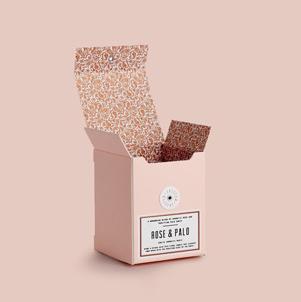 Green Pink Cardboard Cosmetic Packaging Varnishing Skin Care Boxes