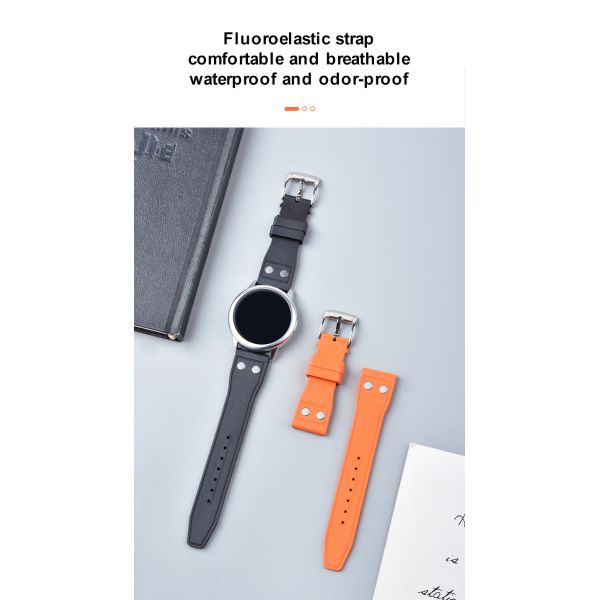 Waterproof Breathable FKM Rubber Watch Strap · Customizable Size And Logo | OEM/ODM - China Wholesaler SHX