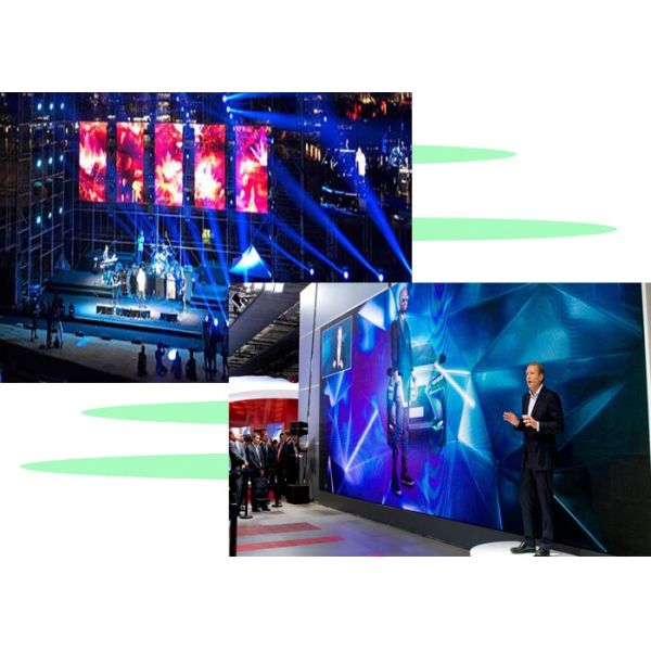 P4.81 Indoor Rental LED Display Hanging / Stacking Backdrop LED Tvs 900~1200 Nits