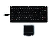 IP65 teclado militar de caucho de silicona PS2 USB con touchpad 400DPI