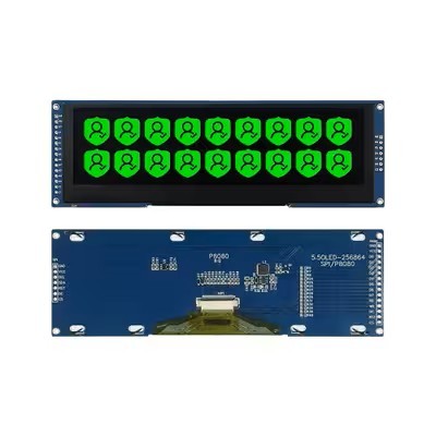 5.5 Inch OLED Display Module 256x64 SSD1322 OLED Display With Multi Interface