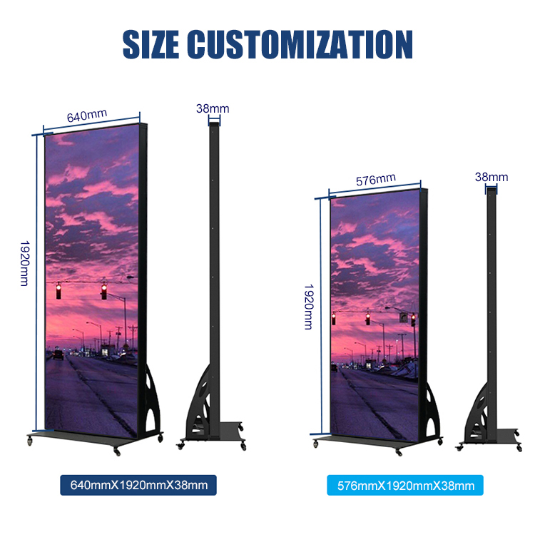 Indoor Digital LED Display Poster Screen WIFI 4G USB P 1.9 P2 P2.5 P3 Window Banners Video Wall Board Indoor Signage