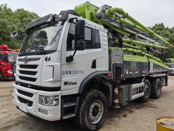 Zoomlion ZLJ5280THBJE 43X-5RZ Used Concrete Pump Truck 8 - 15 Bar Pressure
