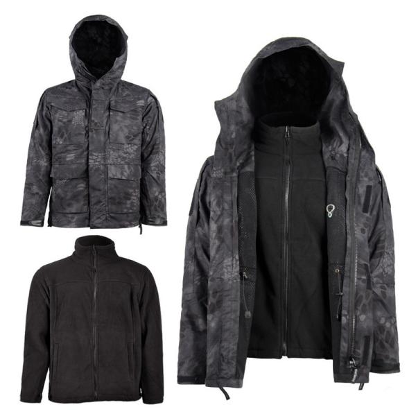 Strong Checkered Men Windbreaker Jacket Cotton Polyester Fabric Rainproof