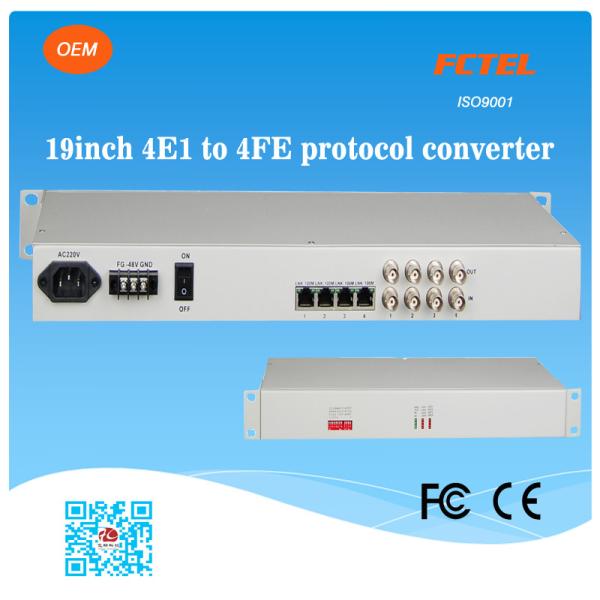 75 Ohm BNC to Optical Port Fast Ethernet Interface Converter
