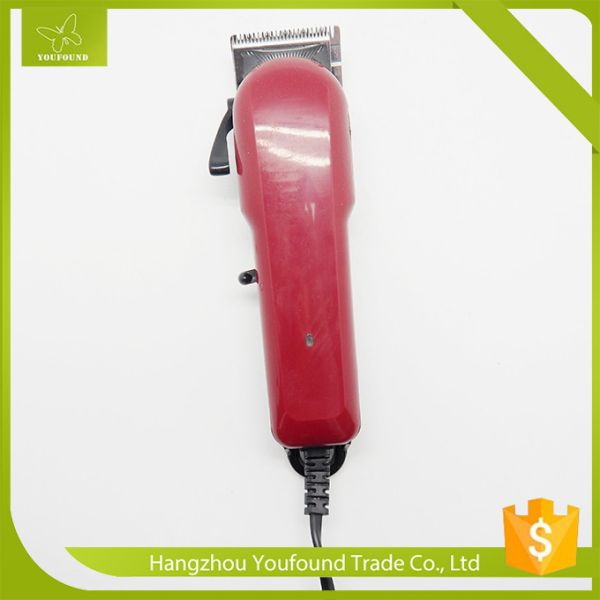 JW-2020 Red Popular Shap Cuttiing Machinery Cord Magic Clip Hair Clippers