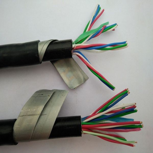 PVC Insulation Steel tape Armoured Control Cable KVV22 12Cx1.5SQMM 450/750V in black color