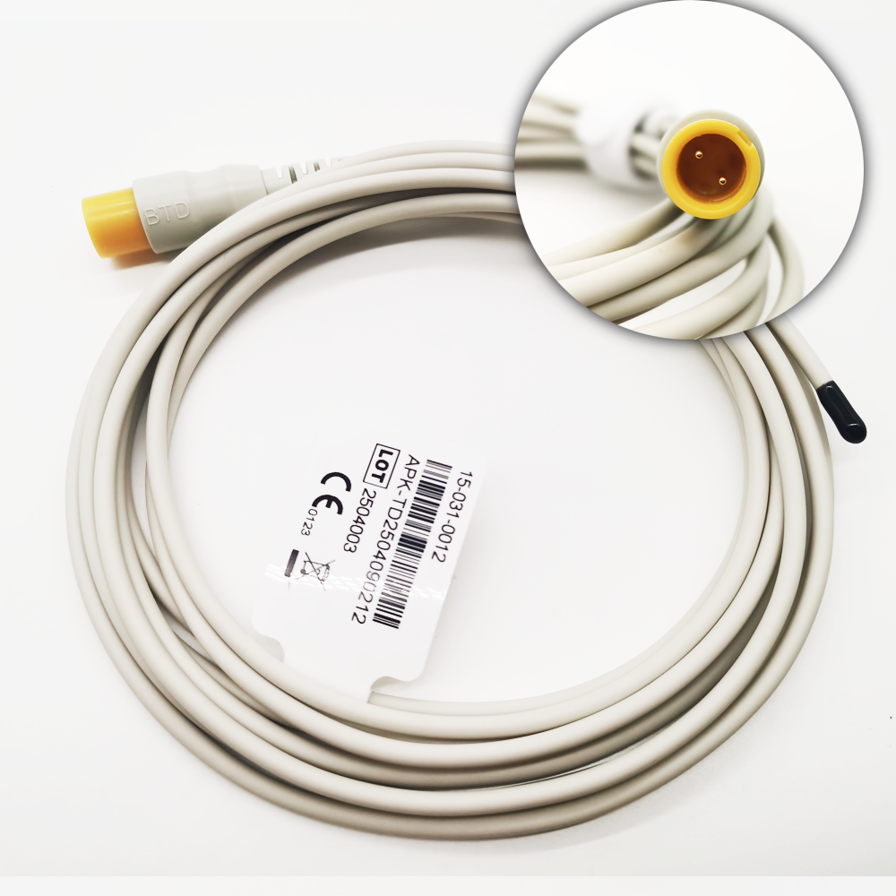 Original Adult Body Cavity Temperature Probe 2-Pin 15-031-0012 for Biolight Patient Monitor