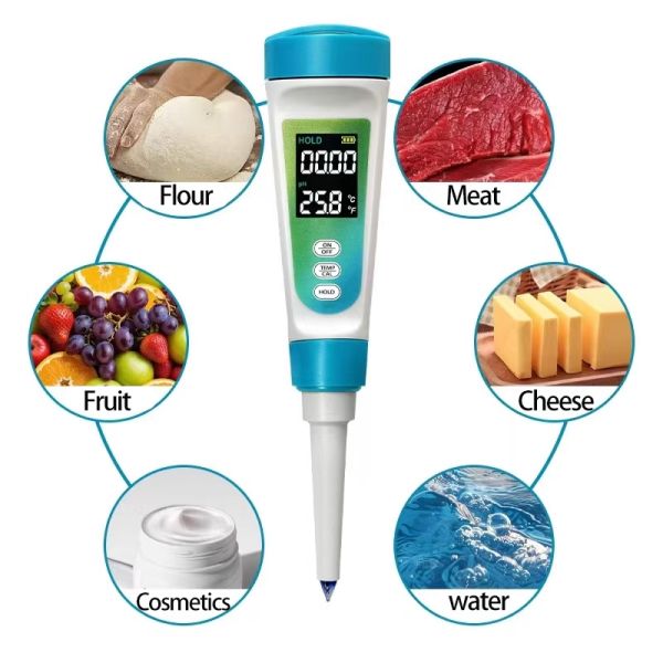 High Accuracy 0.1 pH Sensor Meter with LCD Display and Customizable OEM ODM Support for Laboratory Use