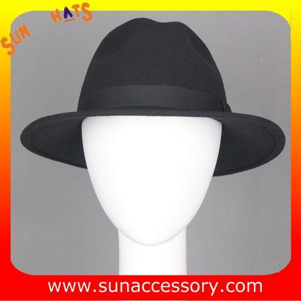 0070371 Sun Accessory customized  winter wool felt fashion style fedora  hats  ,men hats and caps wholesaling