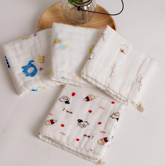 Washing gauze baby handkerchief medical gauze baby saliva towel 100% cotton 6 layer baby towel
