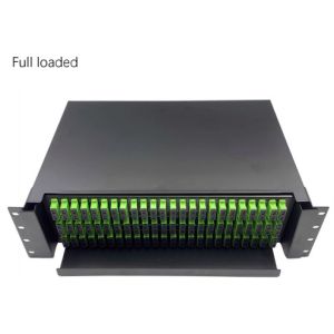 3U 19inch Full Loaded Slide Rail Rack Mount Patch Panel in Cold Rolled Steel for Fiber Optic Management