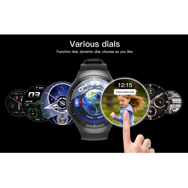 4G DM80B Swimming Smart Watch 1.43 Inch Android 8.1 1000mAh Health and Fitness Tracking