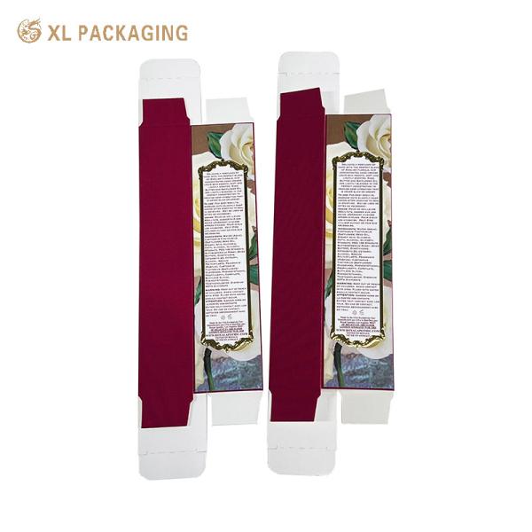 Papel de luxo Caixa de cartão dobrável Batom Cosmético Serum Botelha Embalagem Eco-friendly