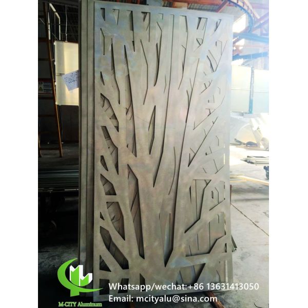 3D металлический садовый экран алюминиевый экран конфиденциальности металлический фасад облицовочный лист 2,5 м декорация стены фасада