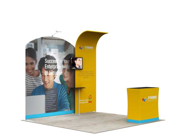 3*3M Modular Convention Booth Displays Easy Assemble Straight Flat Advertising Usage